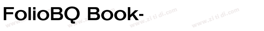 FolioBQ Book字体转换